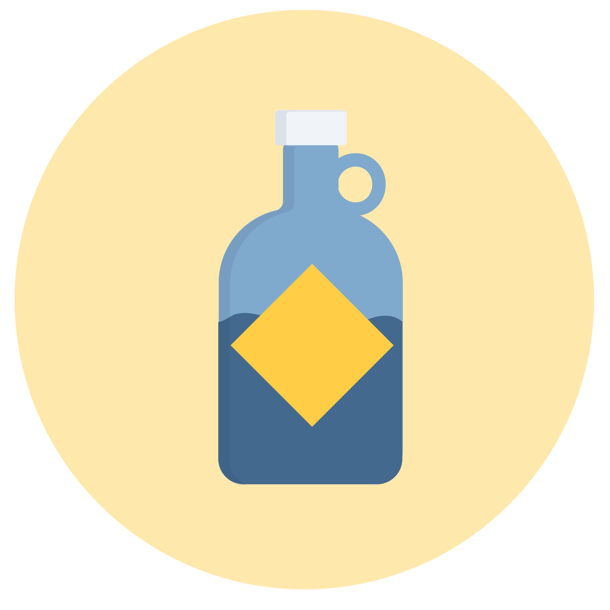 small container icon with blank label